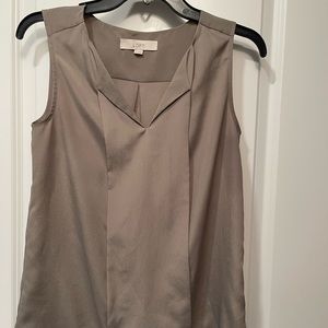 Loft Sleeveless Blouse, Size XS Grey